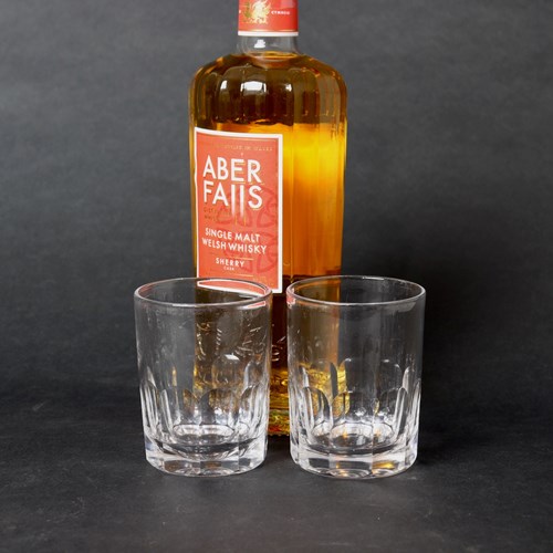 Pair Of 19Th Century, French Crystal Whisky Tumblers