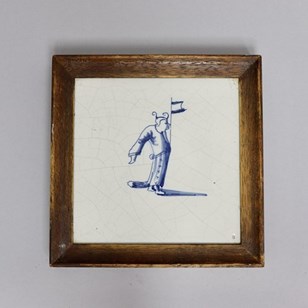 17Th Century Delft Tile In Modern F...