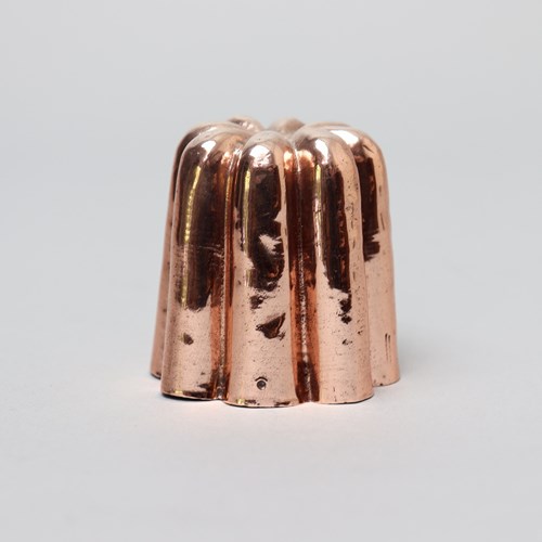 Miniature, Fluted Copper Mould