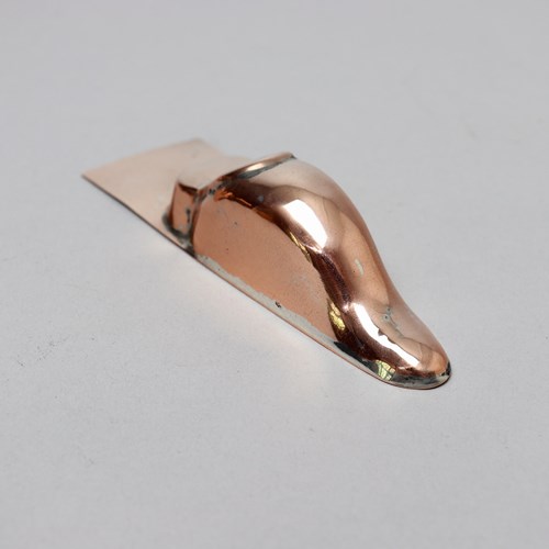Miniature Copper Mould In The Shape Of A Tongue