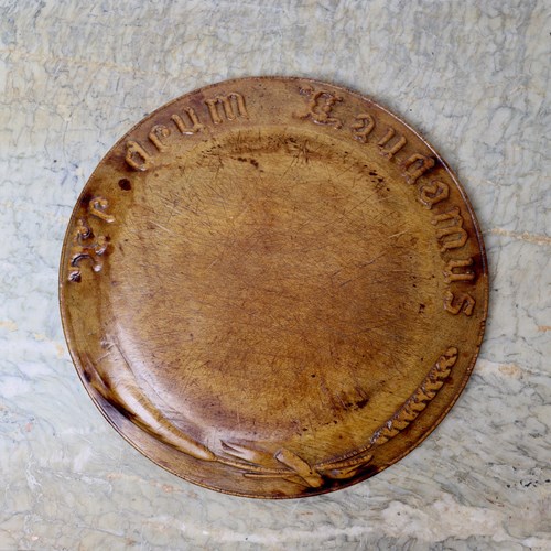 Rare Breadboard Carved With Latin Motto