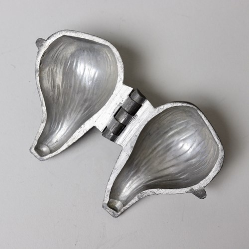 Small Pewter Ice Cream Mould In The Shape Of A Fig