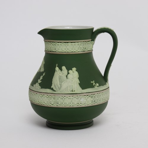 Wedgwood Dysart Green Jasper, Etruscan Shaped Jug