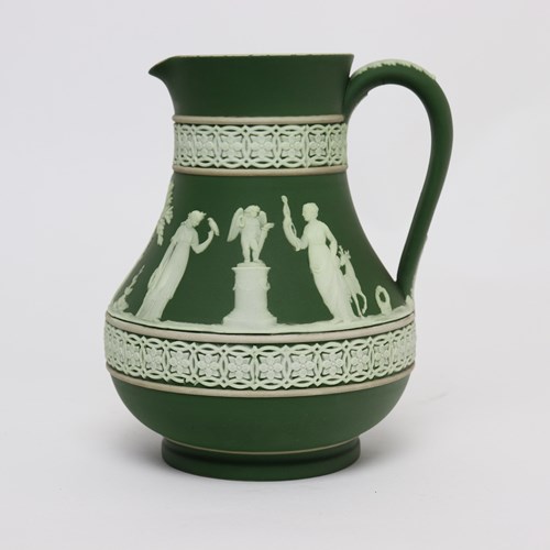 Wedgwood Dysart Green Jasper, Etruscan Shaped Jug