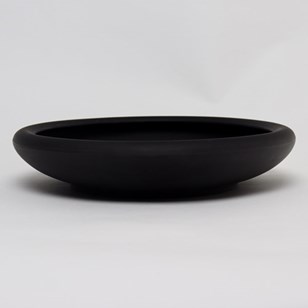 Shallow Wedgwood Black Basalt Bowl