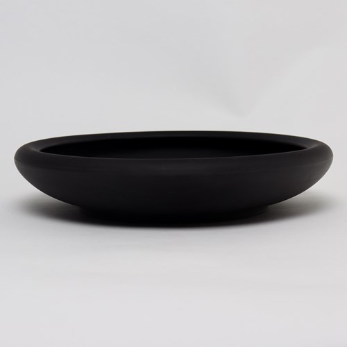 Shallow Wedgwood Black Basalt Bowl