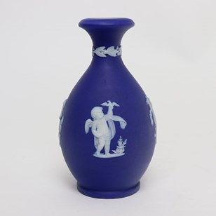 Wedgwood Blue Jasperware Bud Vase