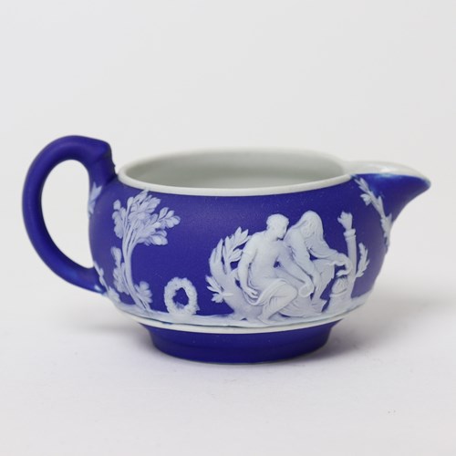 Small Wedgwood Dark Blue Jasper Jug