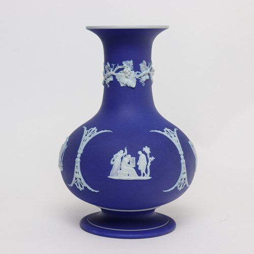 Large Wedgwood Blue Jasper Vase