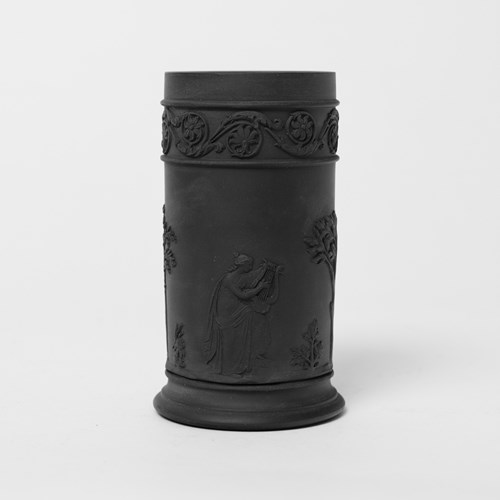 Small Wedgwood Black Basalt Spill Vase