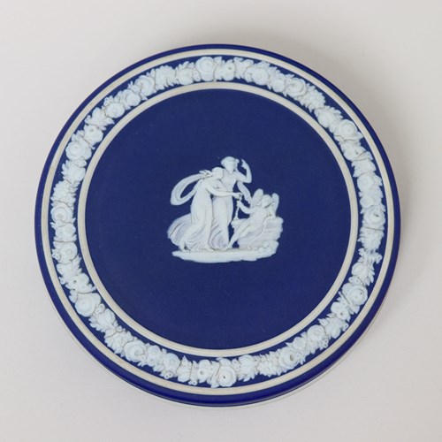 Large Wedgwood Blue Jasper Trinket Box