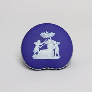 Wedgwood, Blue Jasper, Heart Shaped...