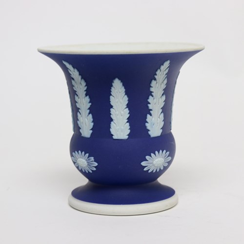 Small Wedgwood Dark Blue Jasper Vase