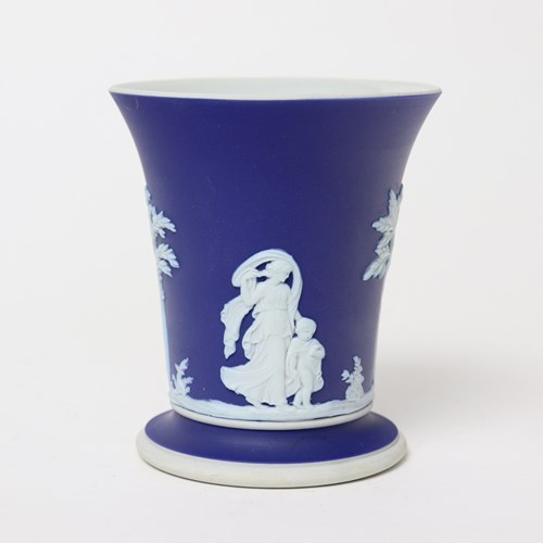 Small Wedgwood Dark Blue Jasper Vase