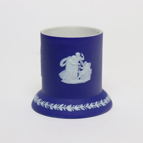 Small Wedgwood Blue Jasper Spill Vase