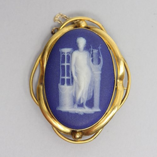 Early 19Th Century Wedgwood Jasper Brooch