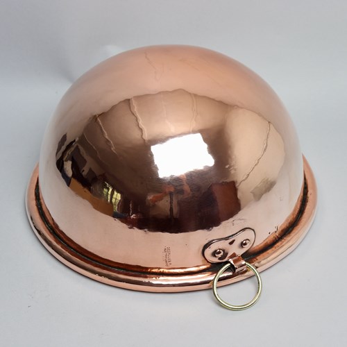 French Copper Egg Bowl By Decrouen