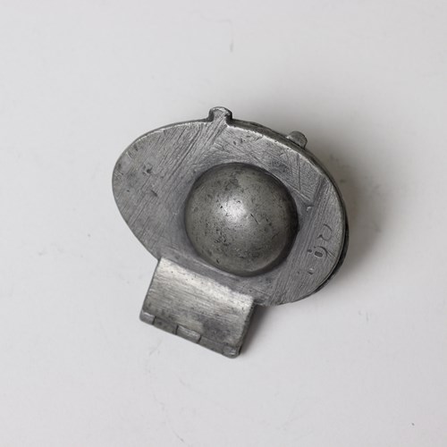 Pewter Mould In The Shape Of Half An Egg