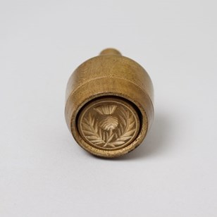 Small Butter Print Carved With A Th...