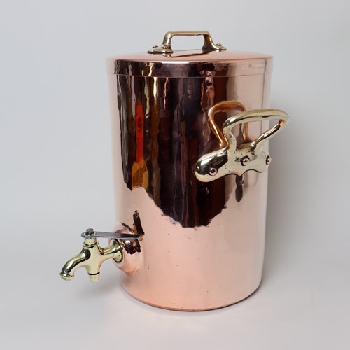 French Copper Stockpot Or Water Boiler