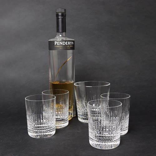 Set Of 4 Baccarat Crystal Whisky Tumblers