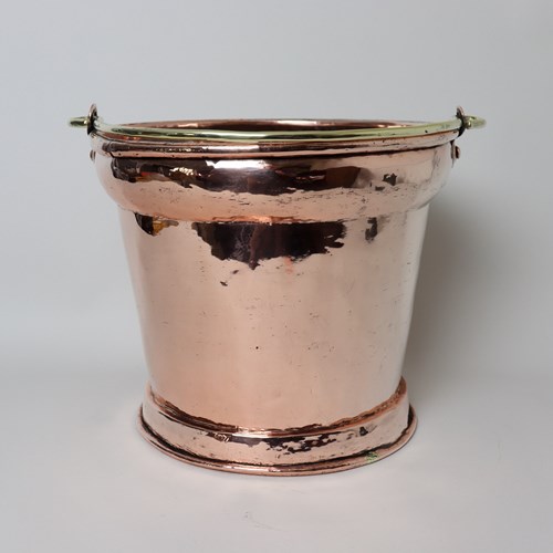 Nicely Shaped French Copper Bucket