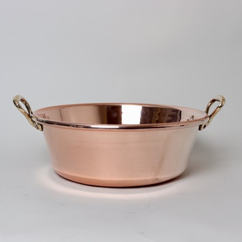 Heavy French Copper Preserve Pan