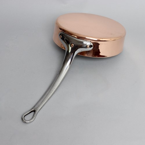 French Copper Deep Saute Pan