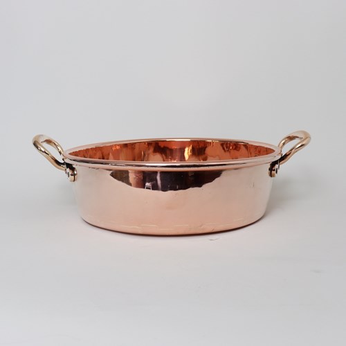 English Copper Preserve Pan By Benhams