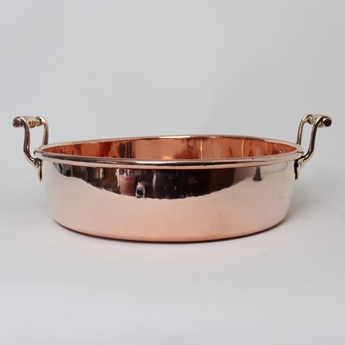 19Th Century, English Copper Preserve Pan