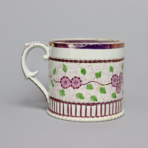Early 19Th Century Pink Lustre Jug