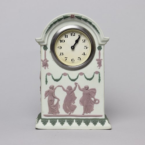 Wedgwood Three Colour Jasperware Clock