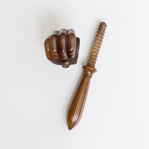 Wooden Nutcracker In The Shape Of A Hand