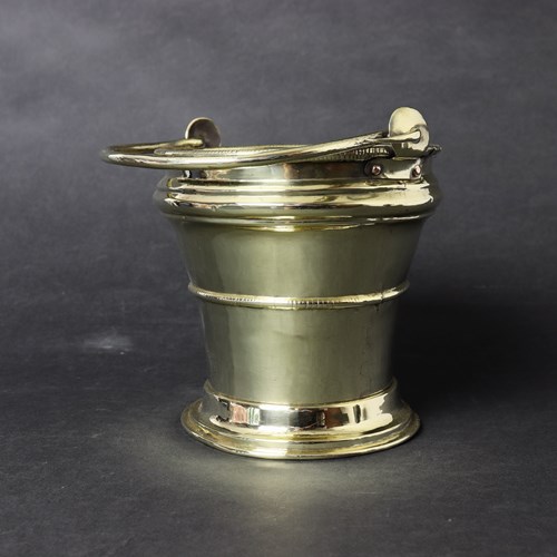 Small, Early 19Th Century, French Brass Bucket