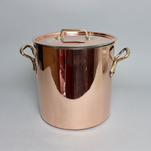 19Th Century, French Copper Stockpot