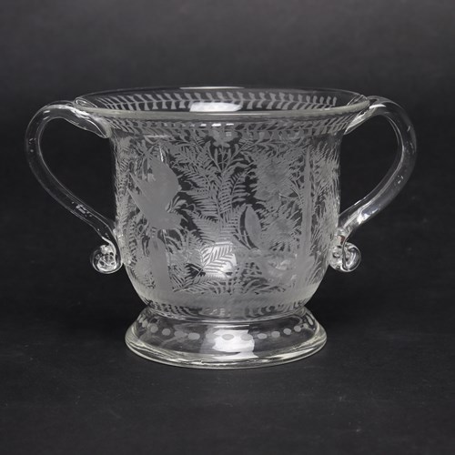 Engraved Baccarat Crystal Ice Bucket