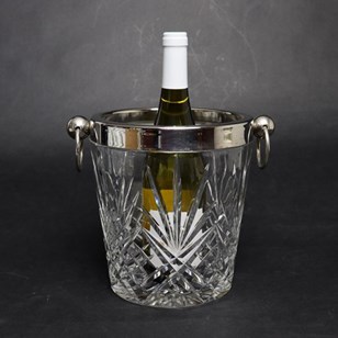 French Cut Crystal Wine Or Champagn...
