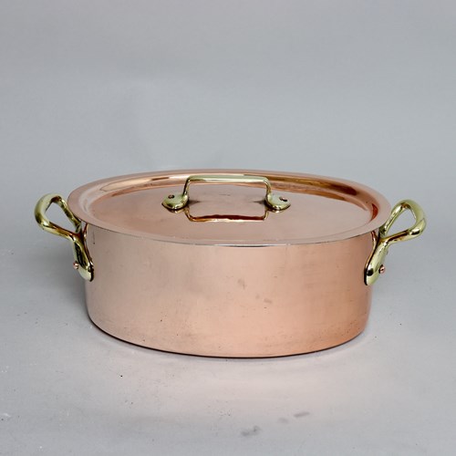 Belgian Copper Casserole By H. Pommier