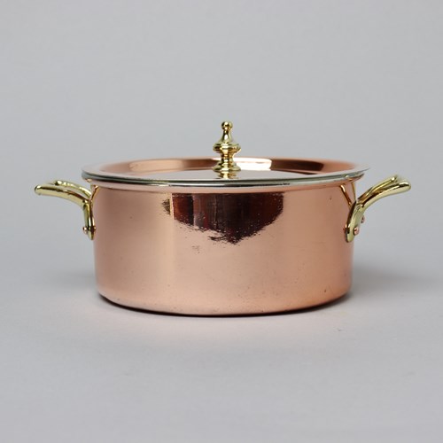 Small French Copper Casserole