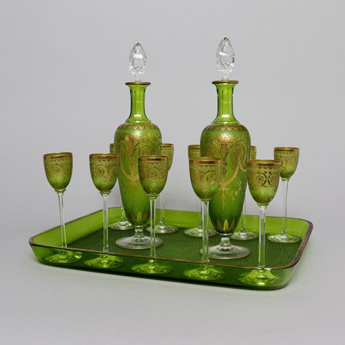 Fabulous, 19Th Century, St. Louis Crystal Liqueur Set