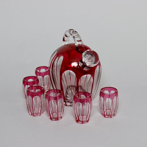 St. Louis Crystal, Art Deco Liqueur Set