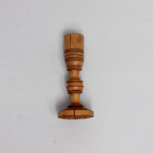 Unusual, Double Ended Boxwood Butter Print