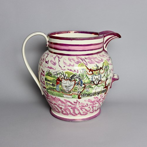 Huge Sunderland Lustre Jug