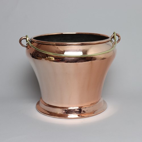 French Copper Milking Bucket