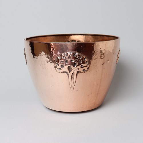 Arts Nouveau Copper Jardiniere