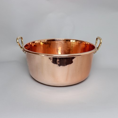 Large, Deep, French Copper Preserve Pan