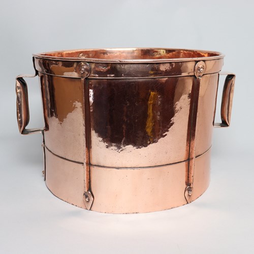 Large French Copper Grain Measure