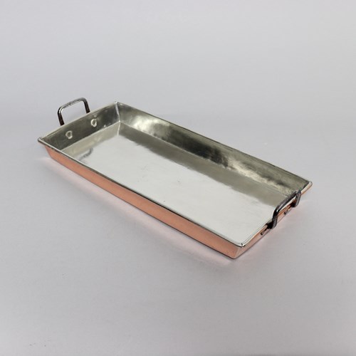 19Th Century, French Copper, Rectangular Baking Tray