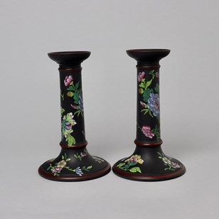 Pair Of Wedgwood Capriware Candlest...