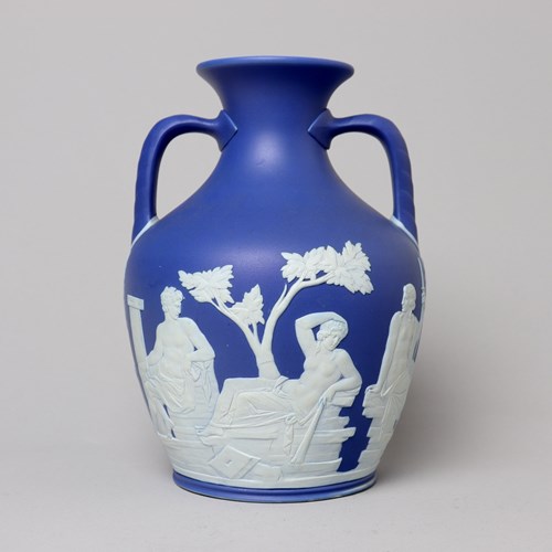 Wedgwood Dark Blue Jasper Portland Vase